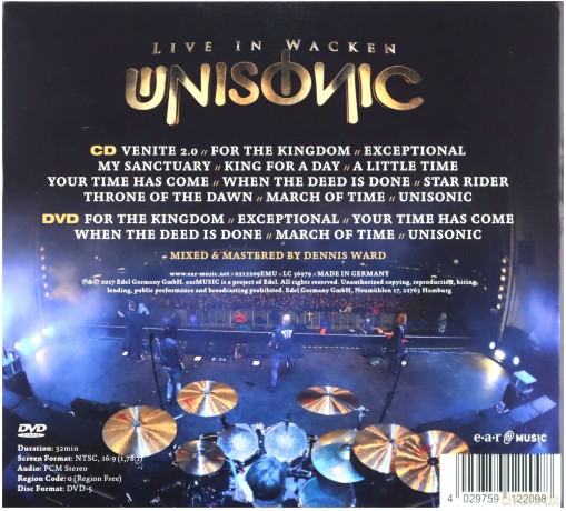 Unisonic: Live In Wacken (digipack) [DVD]+[CD]