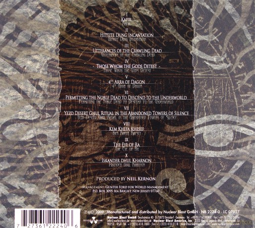 Nile: Those Whom The Gods Detest (ecopack) [CD]