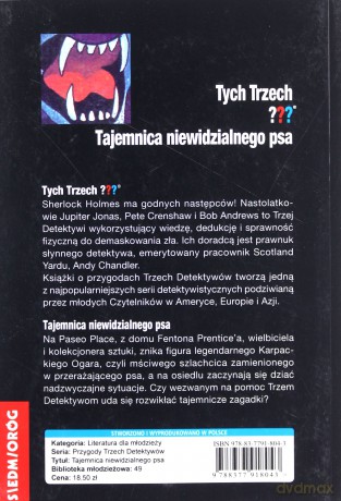 Tych Trzech. Tajemnica niewidzialnego psa - Alfred Hichcock [KSIĄŻKA]
