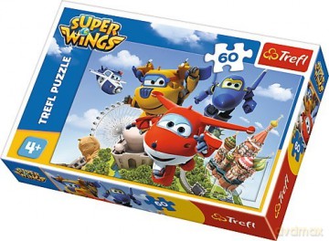 TREFL 60 el. Lot dookoła świata - Super Wings [PUZZLE]