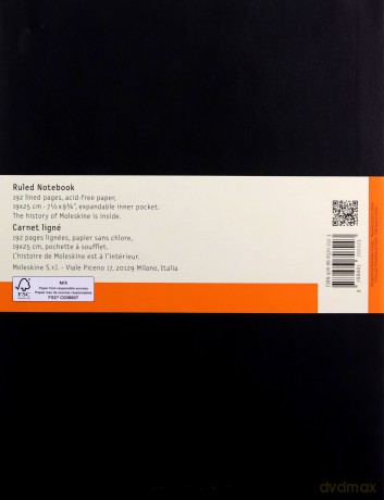 Notes Classic 19x25 linia - czarny