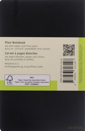 Notes Classic 9x14 gładki - czarny