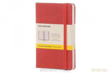Notes Classic 9x14 kratka- pomarańczowy