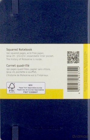 Notes Classic 9x14 kratka- szafirowy
