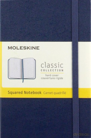 Notes Classic 9x14 kratka- szafirowy