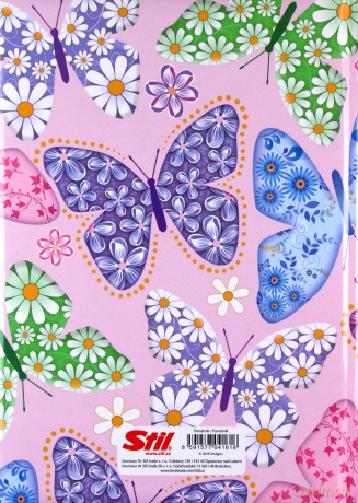 Notes gładki 13x18 cm Motyl