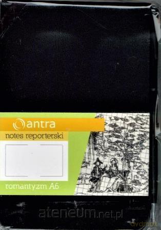 Notes Reporterski A6 Gładki Romantyzm Czarny