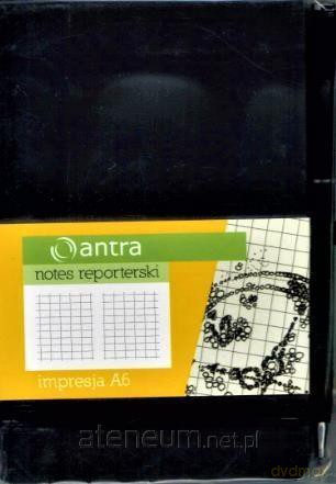 Notes Reporterski A6 Kratka Impresja Czarny