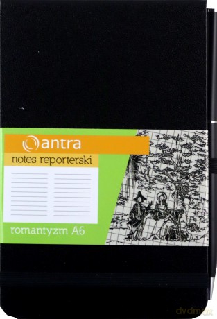 Notes Reporterski A6 Linia Romantyzm Czarny