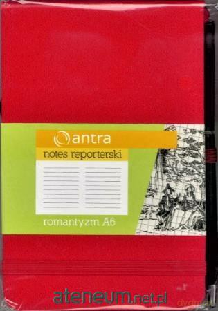 Notes Reporterski A6Linia Romantyzm Czerwony