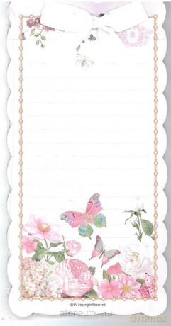 Notes z klipem magnetycznym Butterfly