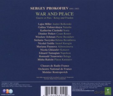 Rostropovich/Onf/Miller/+: Prokofiev:War And Peace [4CD]