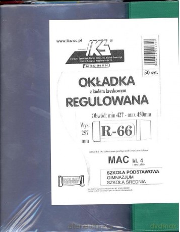 Okładka książkowa regulowana R66 (50 szt)
