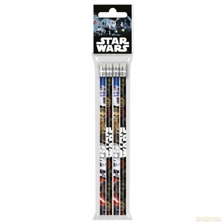 Ołówek z gumką Star Wars 16 4 sztuki
