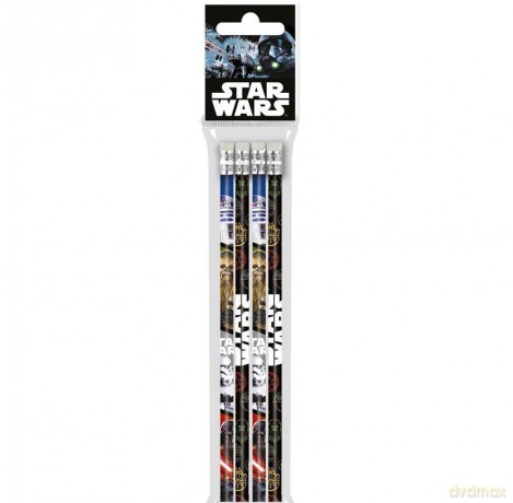 Ołówek z gumką Star Wars 16 4 sztuki