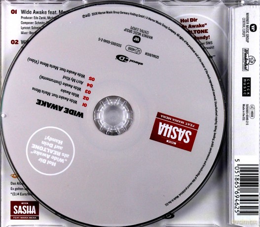 Sasha Feat. Maria Mena: Wide Awake (maxi-single) [CD]