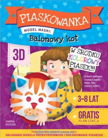 Piaskowanka 3D Kot