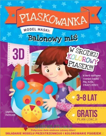 Piaskowanka 3D Miś