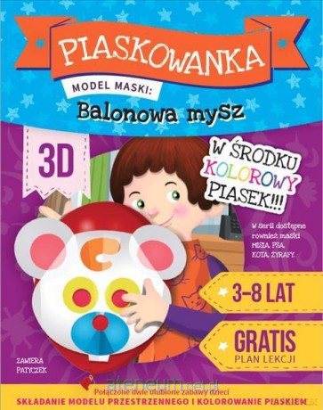 Piaskowanka 3D Mysz