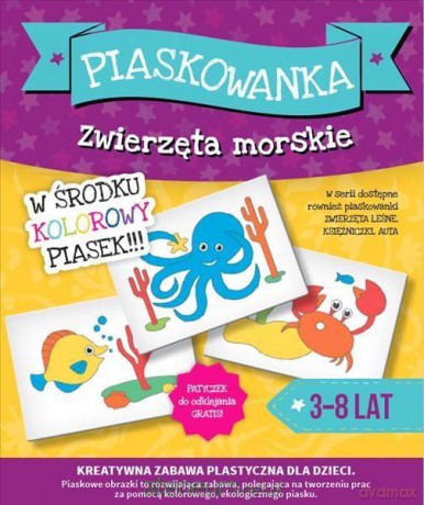 Piaskowanka. Zwierzęta morskie
