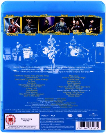 Eagles Of Death Metal: I Love You All The Time: Live At The Olympia Paris [Blu-Ray]+[CD]