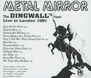 Metal Mirror: The Dingwalls Tapes Live In London 1981 [CD]