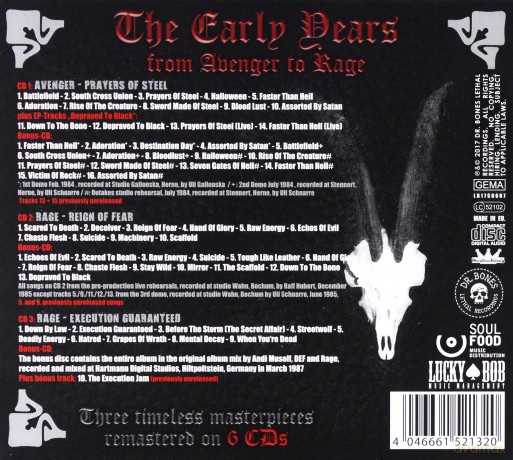 Rage: The Early Years Box [6CD]