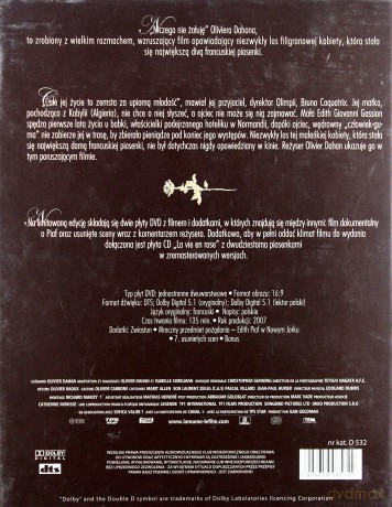 Niczego nie żałuję (Edith Piaf) (Wydanie Limitowane) [2DVD]+[CD]