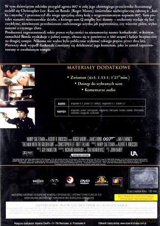 007 James Bond Człowiek ze złotym pistoletem [DVD]
