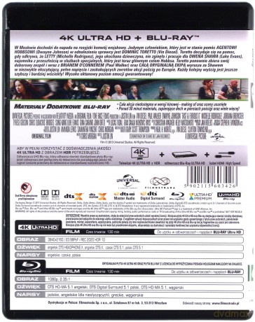 Szybcy i wściekli 6 [Blu-Ray 4K]+[Blu-Ray]