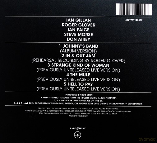 Deep Purple: Johnny's Band (digipack) [CD]