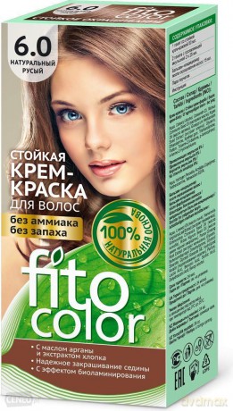 Fitocosmetics Fitocolor Farba-krem do włosów nr 6.0 naturalny jasny brąz