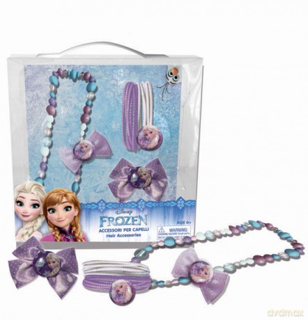 Frozen zestaw akcesoriów do włosów z naszyjnikiem