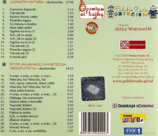 Polskie Radio Dzieciom vol.5 (Czerwony kapturek, O tym jak krawiec Pan Niteczka królem został) [CD]