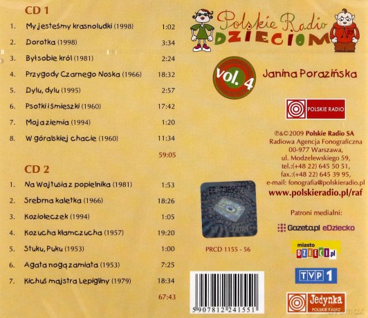 Polskie Radio Dzieciom vol.4 (Janina Porazińska) [2CD]
