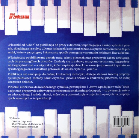 Piosenki od A do Z. Piosenki i zabawy - Maria Zofia Tomaszewska [KSIĄŻKA] [CD]