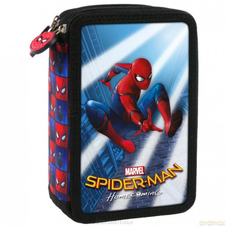 Piórnik z wyposażeniem 3-komorowy Spider-Man Homecoming 10