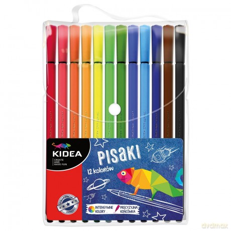 Pisaki w etui 12 kolorów