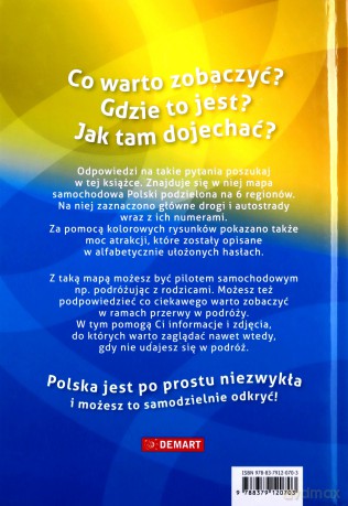 Polska dla dzieci. Atlas samochodowy + przewodnik [KSIĄŻKA]