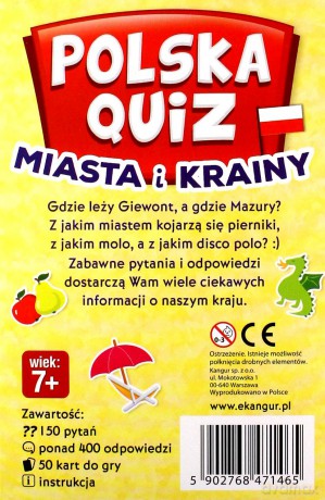 Polska Quiz. Miasta i Krainy [KARTY]