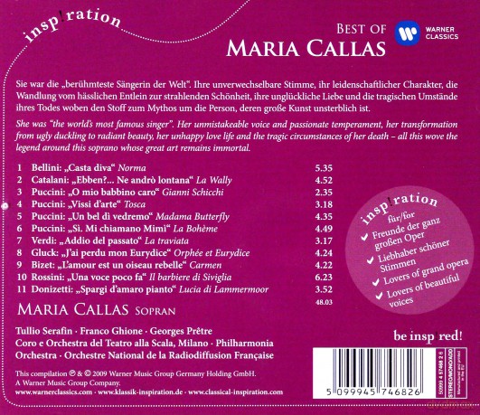 Maria Callas: Maria Callas - Best Of [CD]