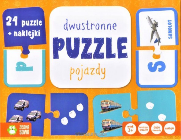 Rosnę i poznaję. Dwustronne puzzle. Pojazdy [PUZZLE]