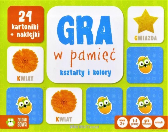 Rosnę i poznaję. Gram w pamięć. Kształty i kolory [GRA]