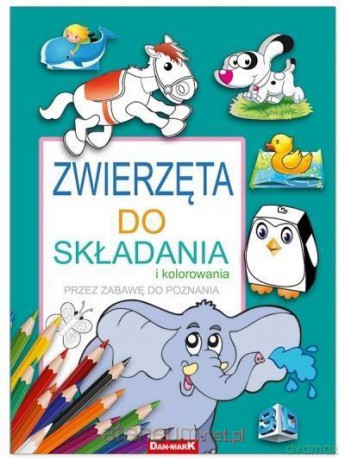 Składanka B4/8K Karton Zwierzęta 3D do kolorowania