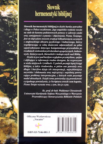 Słownik hermeneutyki biblijnej - R.J. Coggins, J.L. Houlden [KSIĄŻKA]