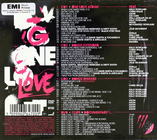 David Guetta: One Love Xxl (X-Mas Limited Edition) [3CD]+[DVD]