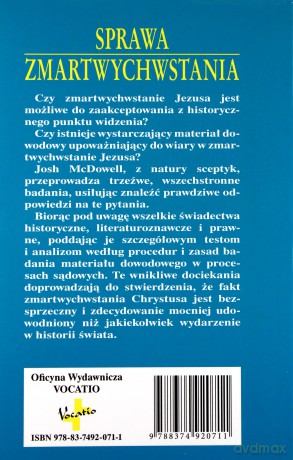 Sprawa zmartwychwstania - Josh McDowell [KSIĄŻKA]