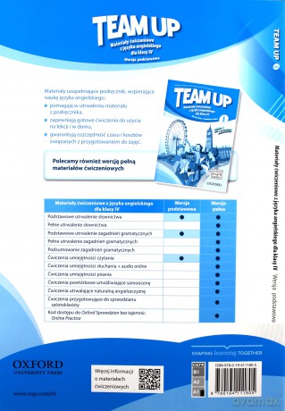 Team Up 1 Materiały ćwiczeniowe wersja podstawowa [KSIĄŻKA]