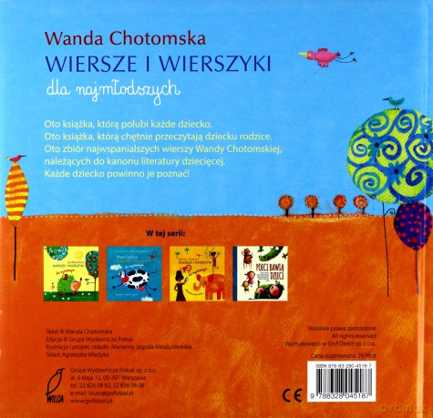Wiersze i wierszyki - Wanda Chotomska - Wanda Chotomska [KSIĄŻKA]