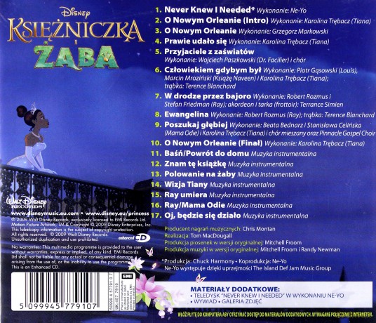 Królewna i Żaba (Wersja Polska) soundtrack [CD]
